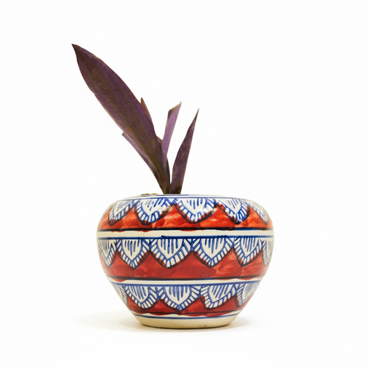 Bohemian Rhapsody Hand-Painted Plant Pot