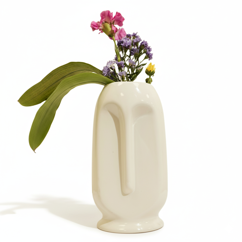 Stone Face Plant Pot