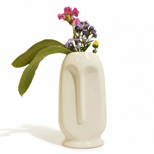 Stone Face Plant Pot