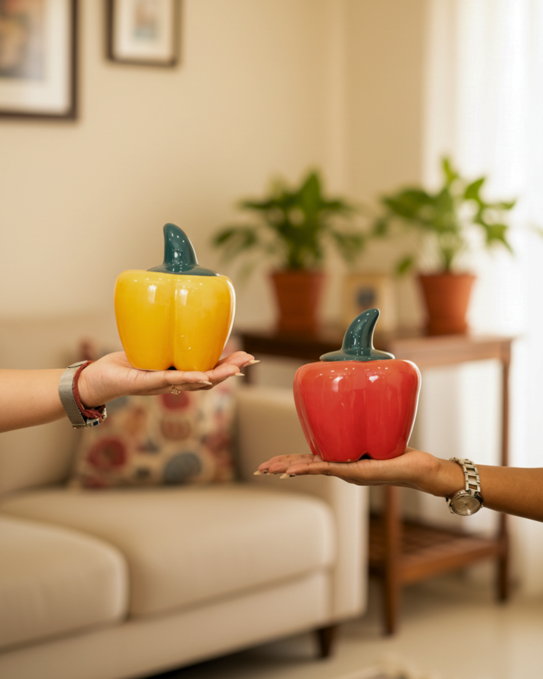 Yellow Pepper Plant Pot