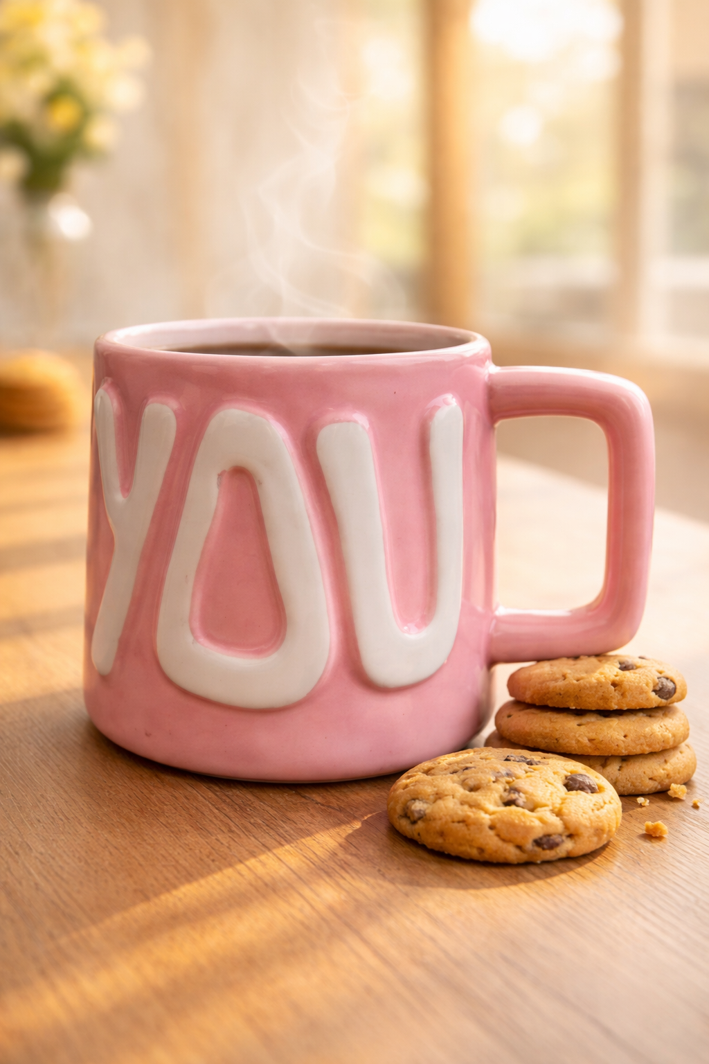 I Love You Pink Ceramic Mug