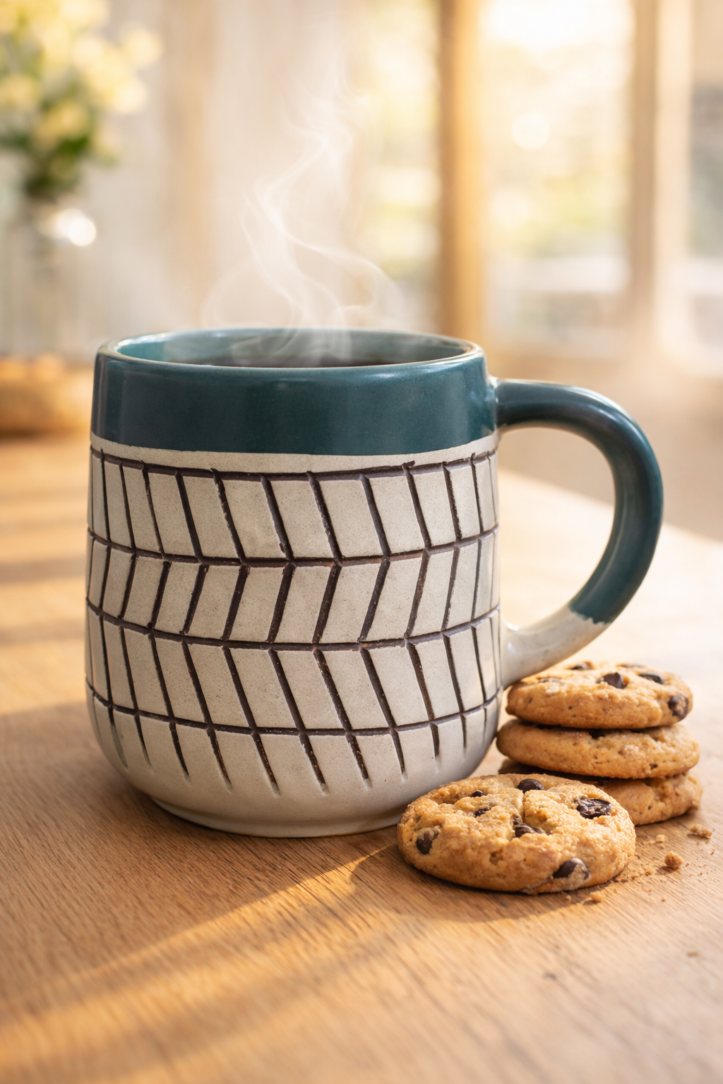 Green Hue Ceramic Mugs