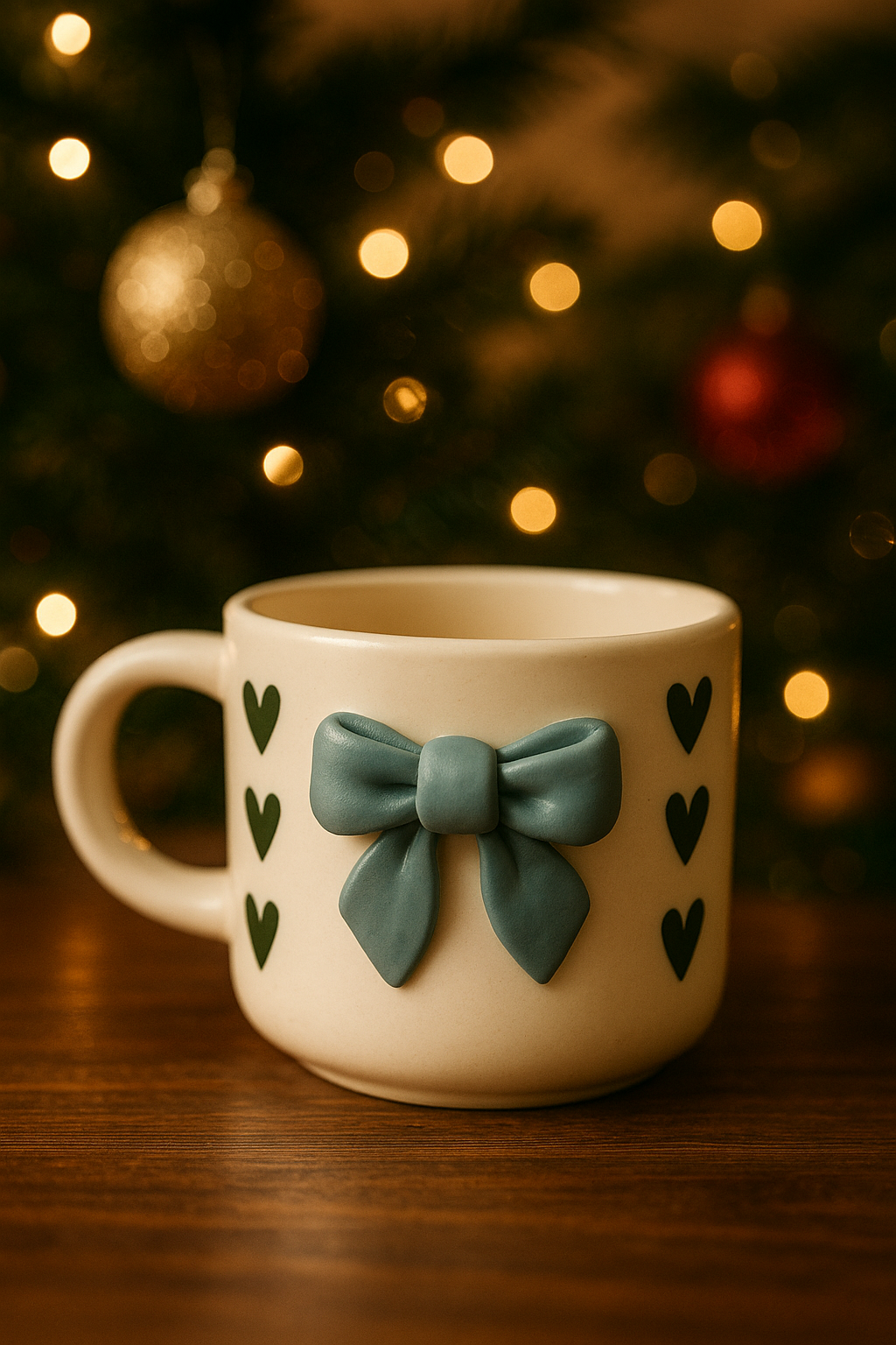 Bow-Charm Ceramic Mug