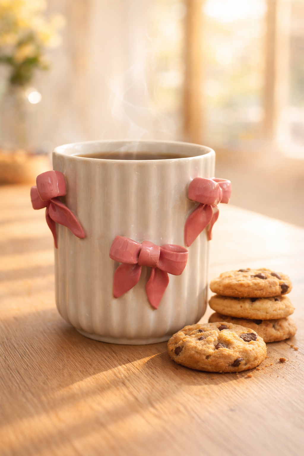 Crimson Bow Cottage Mug