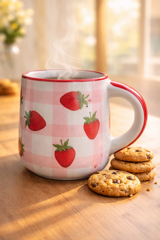 Strawberry Delight Ceramic Mug