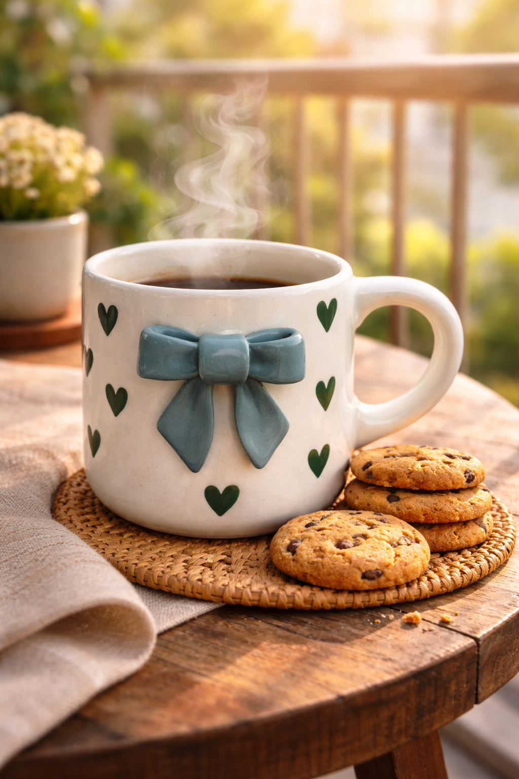 Bow-Charm Ceramic Mug