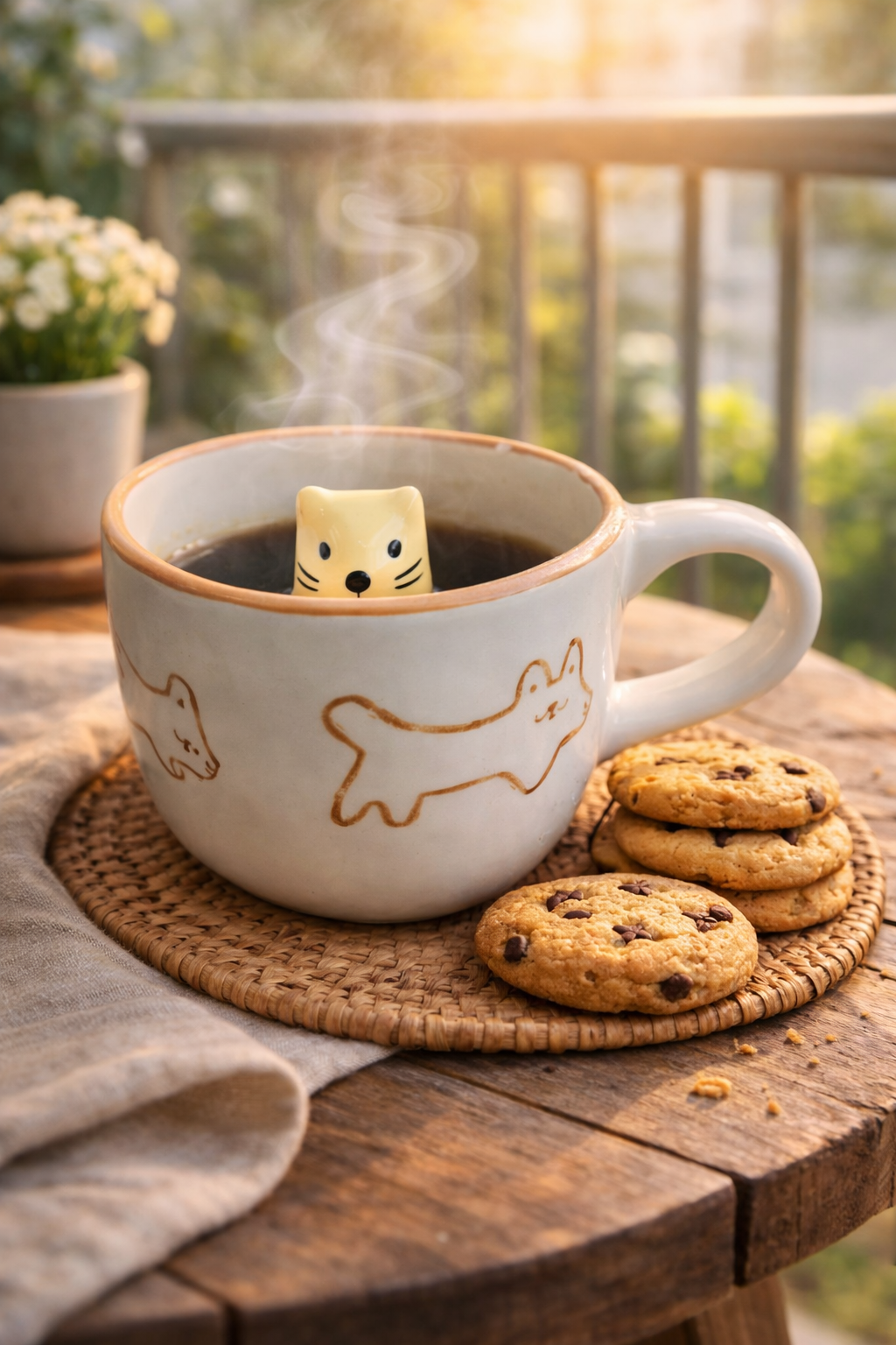 Peek-a-boo Kitty Ceramic Mug